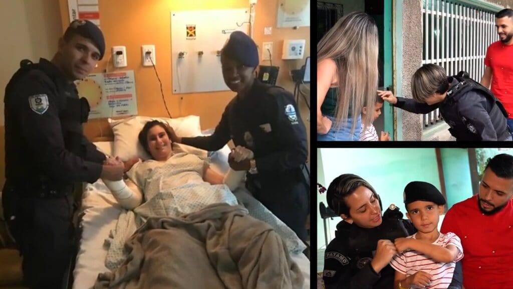 Agentes da Guarda da Serra reencontram vítimas do acidente