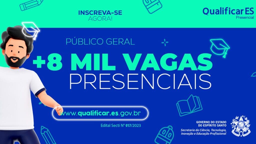 Qualificar ES abre 8 mil vagas de cursos gratuitos no ES