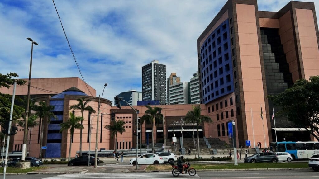 Fachada da sede da Assembleia Legislativa do Espírito Santo