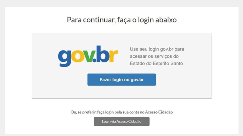 Login do Acesso Cidadão