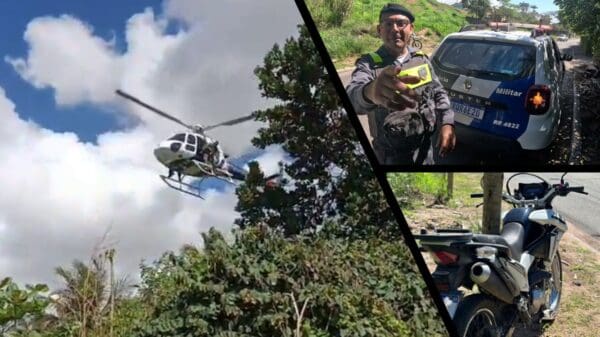 Polícia Militar prende ladrão de moto em Manguinhos.