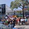 Manifestação apos morte de bebe em creche da Serra