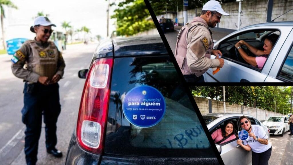 Blitz do DOT e NET conscientizam motoristas na Serra.