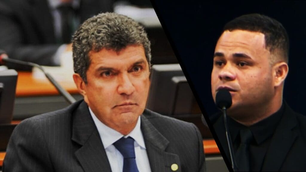 Prefeito Sergio Vidigal (PDT)e vereador Anderson Muniz (Podemos)