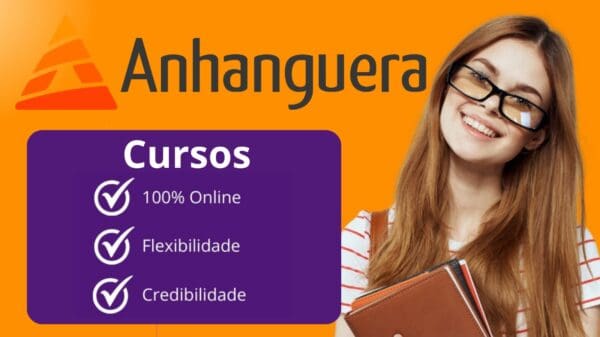 Faculdade Anhanguera oferece bolsas de 80% de desconto em cursos EAD.