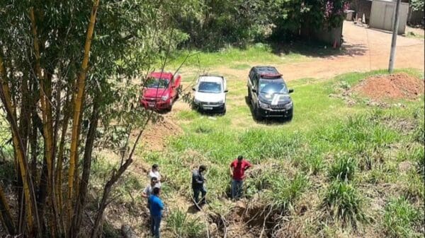 Policia Civil encontra restos mortais em galeria pluvial em Aracruz.