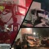 Acidente entre caminhões na Serra deixa um motorista ferido entre as ferragens na BR-101