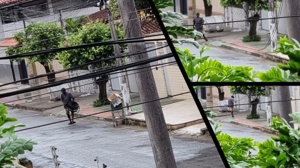 Usuário de drogas é flagrado furtando cabos na Serra.