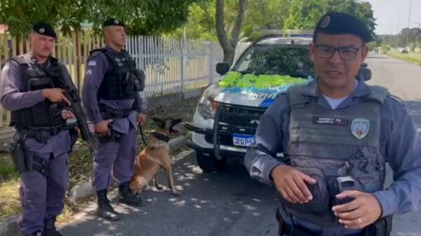 Polícia Militar arrocha o tráfico de drogas e apreende mais de 1700 pinos de cocaina na Serra.