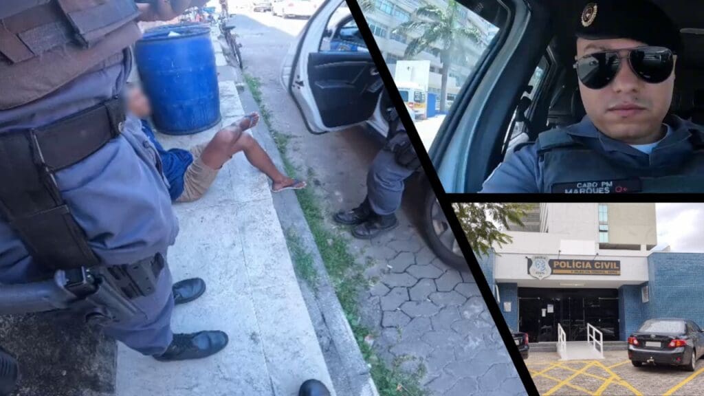 Polícia Militar prende sujeito dois dias seguidos na Serra.