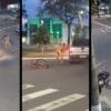 Vídeo: Homem pelado de bicicleta toca o terror nas ruas de Serra Dourada