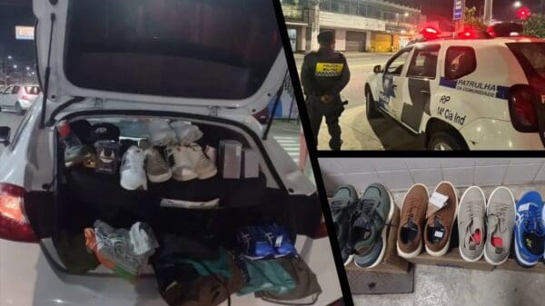 Polícia Militar detêm casal em Jacaraípe e encontra carro recheado de produtos furtados em lojas do norte do ES