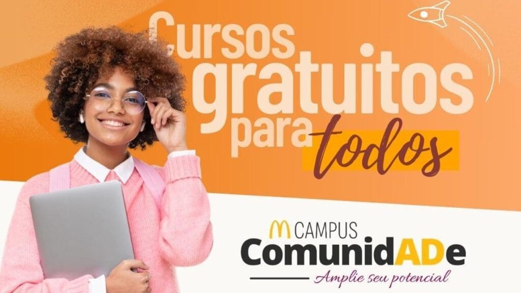 Conheça a Mcampos a plataforma de cursos gratuitos do McDonald's.