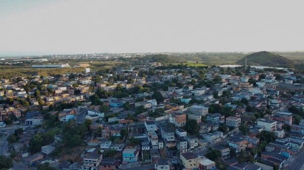 Imagem aérea do município da Serra, maior economia do ES