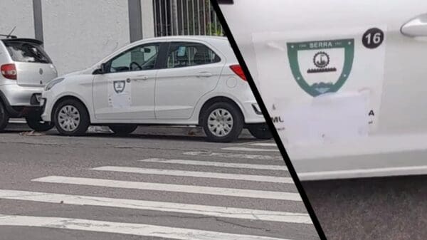Imagens do veículo da Prefeitura da Serra em Itapoã, Vila Velha