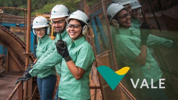 Empresa Vale está com novas oportunidades de emprego na Grande Vitória
