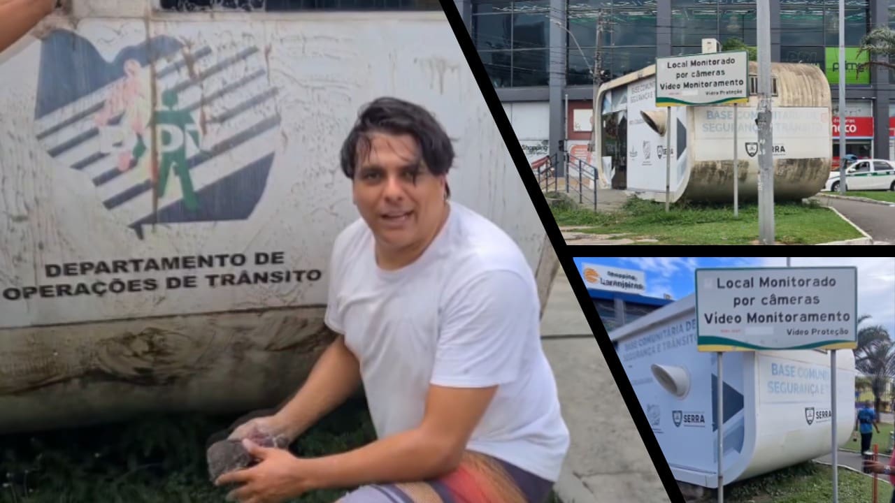 Vídeo: Vice-prefeito da Serra faxina base da guarda e é duramente criticado  por aliado de Sergio Vidigal - Serra Noticiário