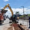 Devido as obras do Binário da Norte Sul pontos de ônibus serão reposicionados na Serra