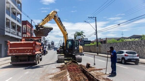 Devido as obras do Binário da Norte Sul pontos de ônibus serão reposicionados na Serra