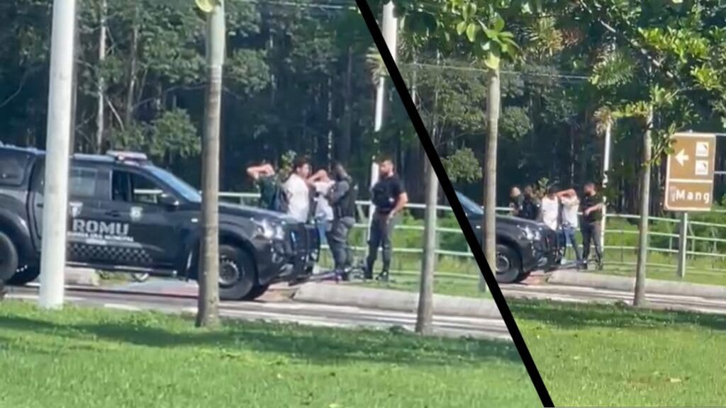 Vídeo Agentes Da Guarda Da Serra São Flagrados Agredindo Jovens Próximo Ao Terminal De 