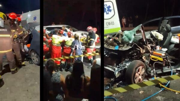 Vídeo: Bombeiros resgatam motorista presos nas ferragens após grave acidente na Serra