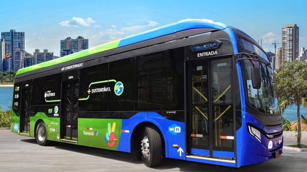 Sistema Transcol receberá 50 novos ônibus eletricos.