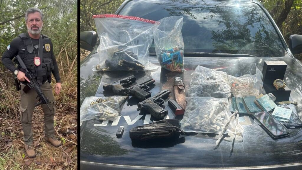 Polícia Civil apreende armas e drogas em cemitério na Serra