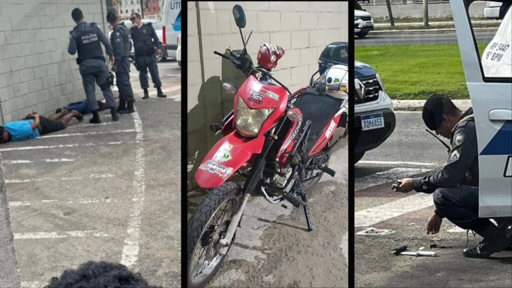 Sujeito é preso após esfaquear motociclista de aplicativo durante tentativa de assalto na Serra