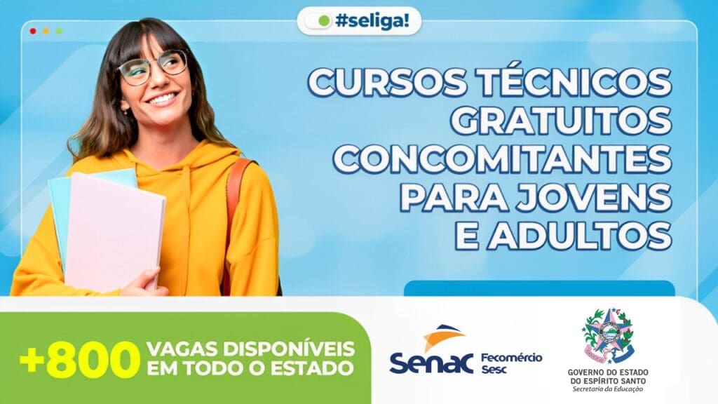 SENAC está com inscrições abertas para curso técnico gratuito no ES.