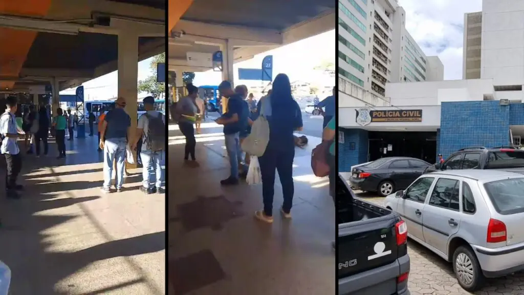 Sujeito é agredido após ser acusado de se masturbar observando uma mulher em um terminal na Serra.