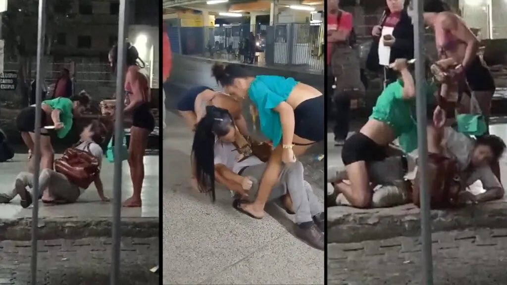 Vídeo: Mulheres trans agridem homem dentro de terminal de ônibus na Serra