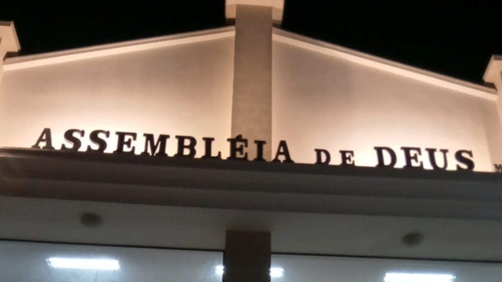 Fachada de uma igreja Assembleia de Deus