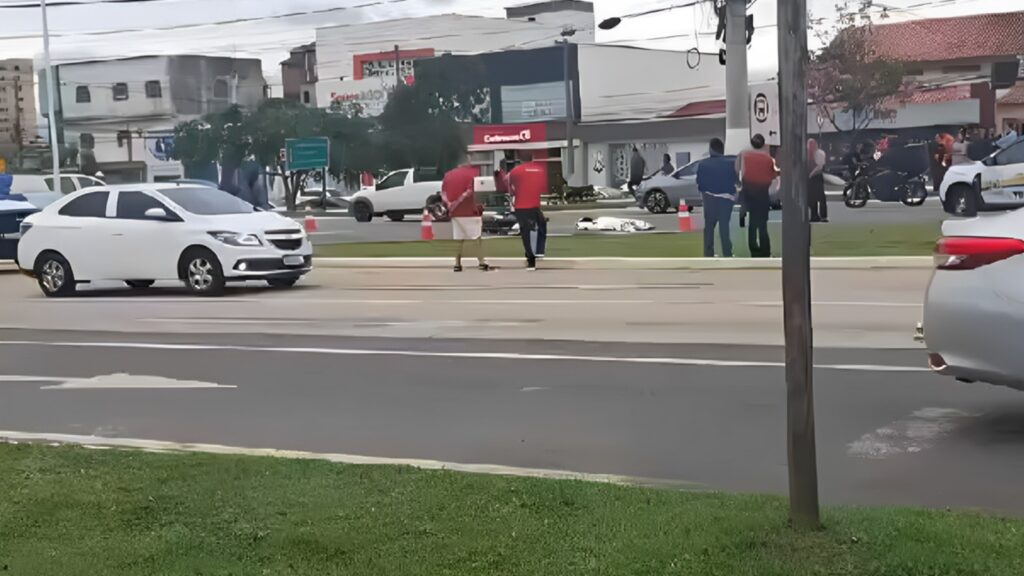 Cenário do acidente em Laranjeiras