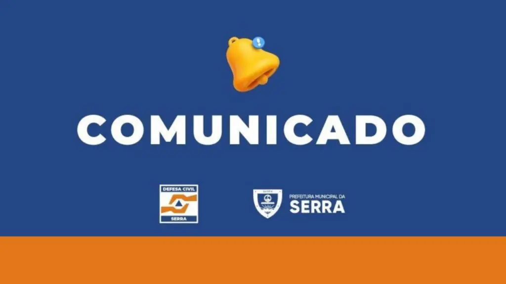 Defesa Civil emite alerta de fortes chuvas para a cidade da Serra.