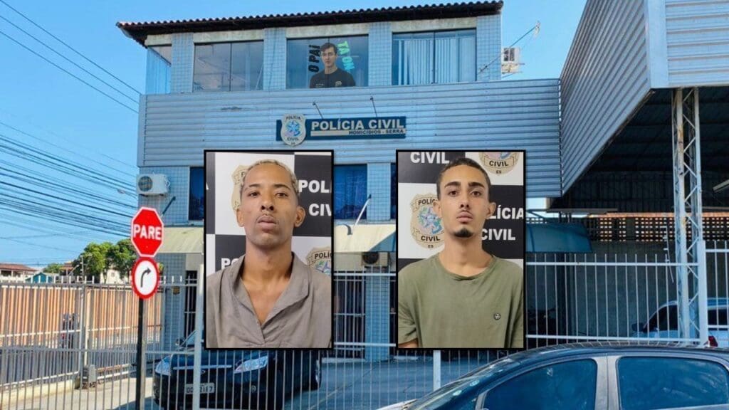 DHPP Serra apresenta acusados de matar jovem e ferir mais quatro pessoas na Festa de São Benedito Polícia Civil anuncia a prisão dos responsáveis pela morte de jovem em festa da Serra.