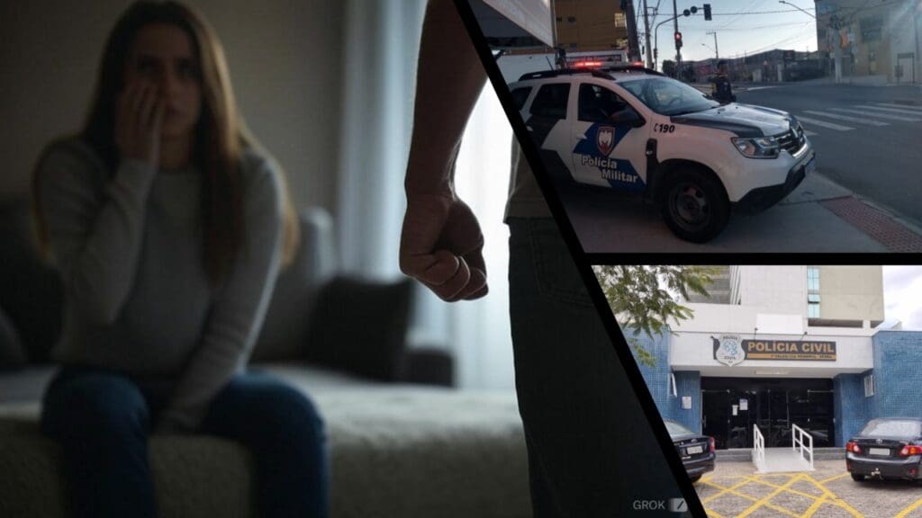 Polícia Militar prende marido que agrediu esposa após ser acordado na Serra Mulher é agredida após acordar marido na Serra.