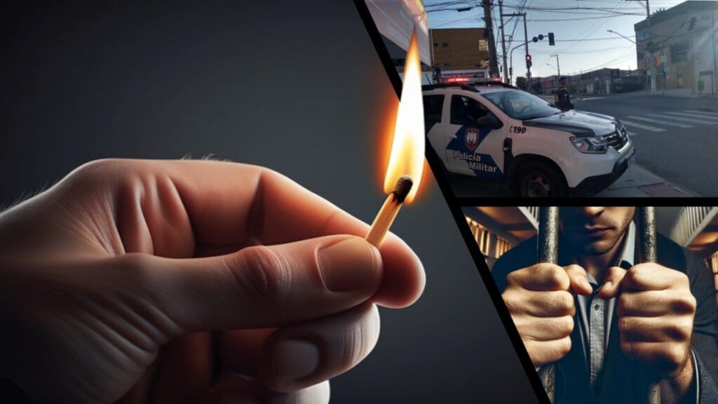 Polícia Militar prende sujeito que tentou incendiar casa da ex-companheira na Serra.