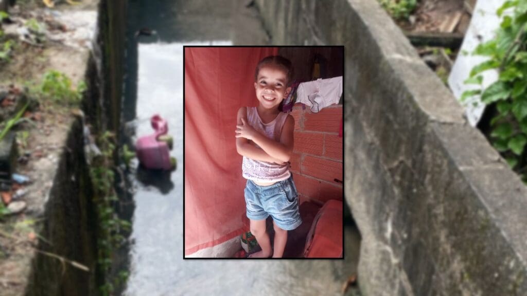 Menina de 5 anos morre atropelada enquanto brincava na Serra.