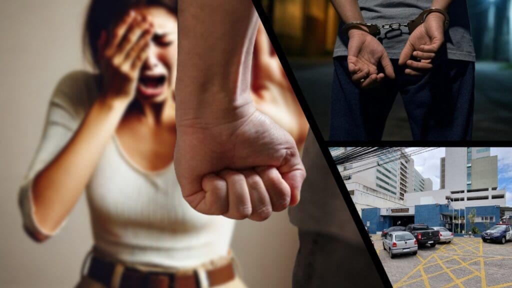 Festa em familia acaba em mulher ferida e namorado preso na Serra.