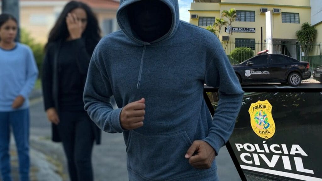 Sujeito enforca ex-companheira na frente da filha e em seguida foge na Serra