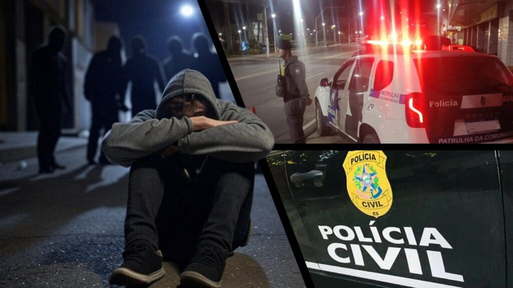 Gangue apedreja, agride e esfaqueia jovem em beco na Serra