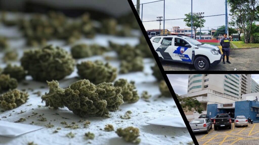 Polícia Militar arrocha traficantes e apreende mochila recheada de maconha na Serra Polícia Militar apreende mochila com maconha na Serra