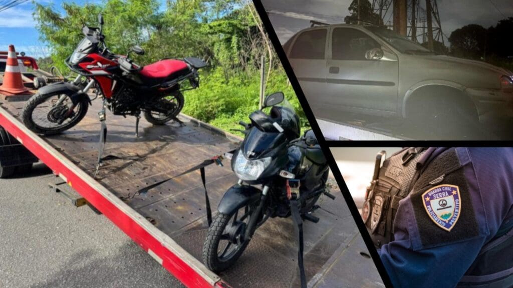 Agentes da GCM recuperam cinco veículos furtados durante o feriado prolongado na Serra GCM da Serra recupera cinco veículos roubados durante o feriado