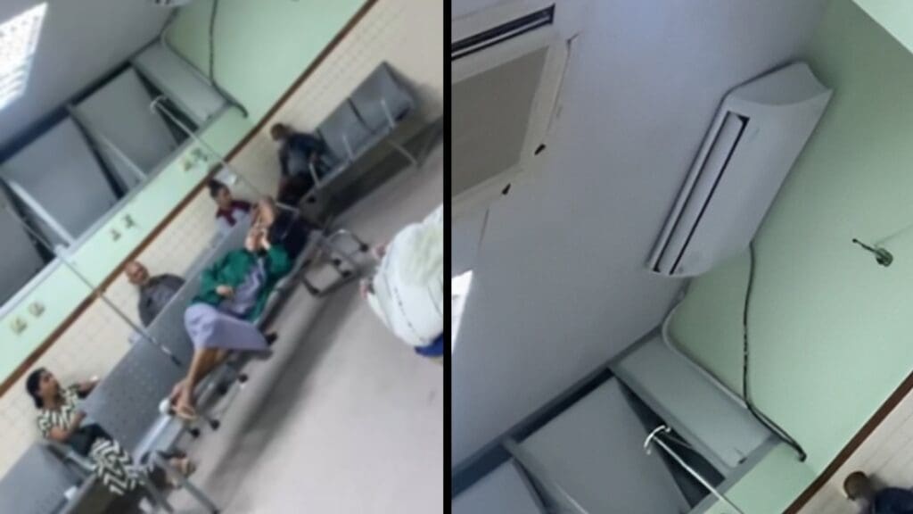 Pacientes reclamam de calor após falha em ar-condicionado da UPA de Carapina Pacientes sofrem com calor intenso na UPA de Carapina por falha em ar-condicionado