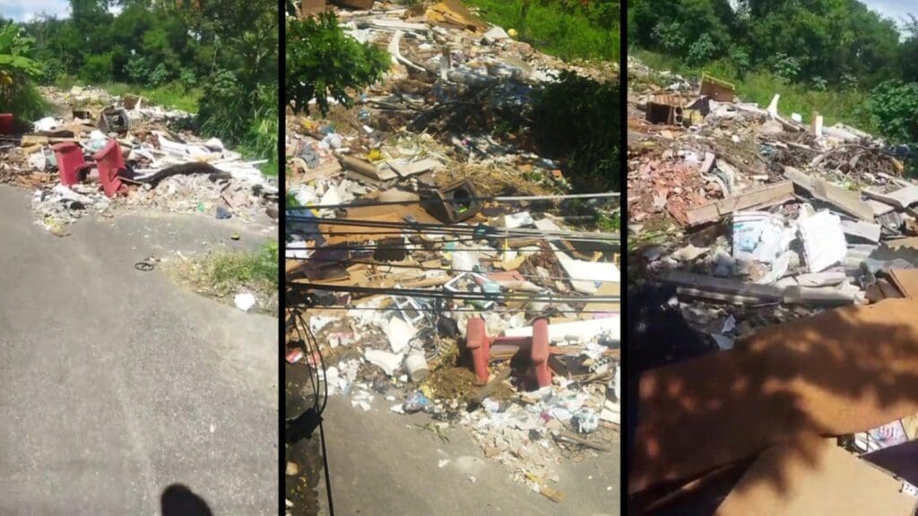 Acúmulo de lixo em Novo Porto Canoa preocupa moradores, que pedem solução da Prefeitura da Serra