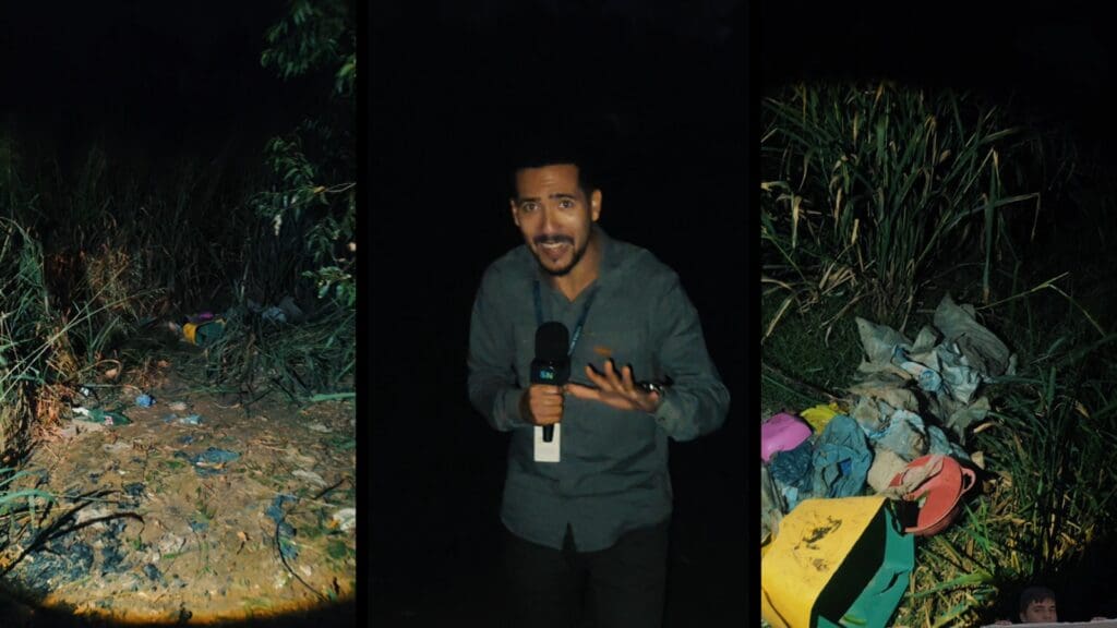 Corpo de vítima de homicídio é achado por repórter do Serra Noticiário em Nova Almeida Área de mata em Nova Almeida, na Serra, onde corpo foi encontrado coberto por roupas.