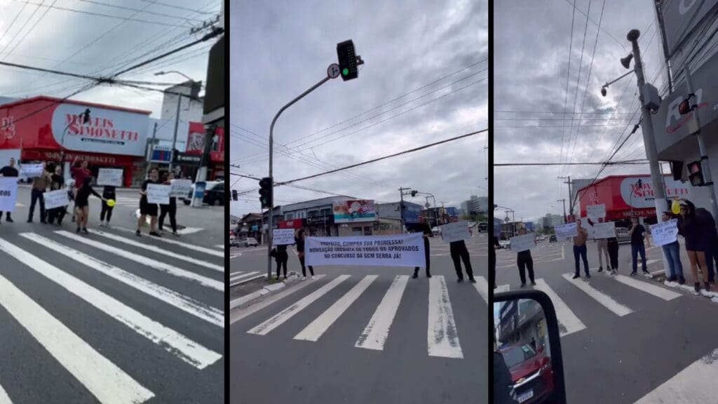 Aprovados no concurso da Guarda da Serra criticam nomeação parcial e cobram convocação imediata Aprovados no concurso da GCM da Serra criticam nomeação parcial e cobram convocação imediata