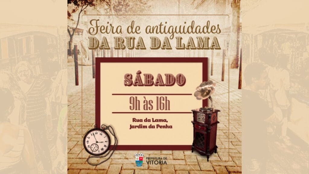 Feira de antiguidades anima a Rua da Lama em Vitória