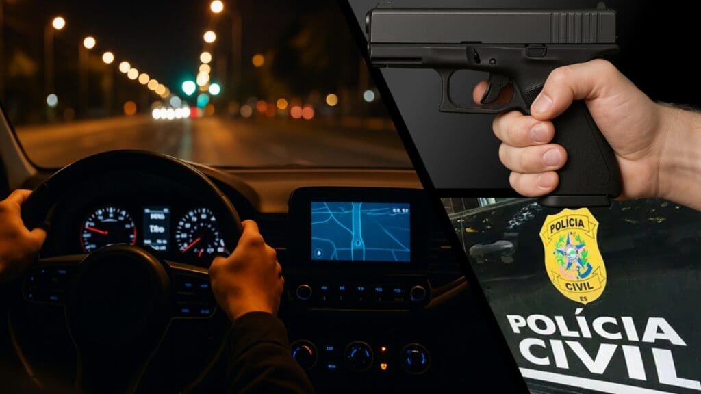 Motorista é colocado no porta-malas durante assalto na Serra