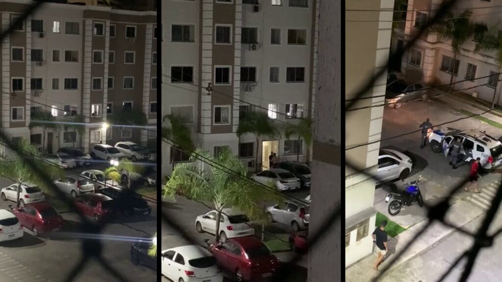Vídeo: madrugada de bate-boca e briga em condomínio de Colina de Laranjeiras Briga entre moradores gera tumulto em condomínio da Serra